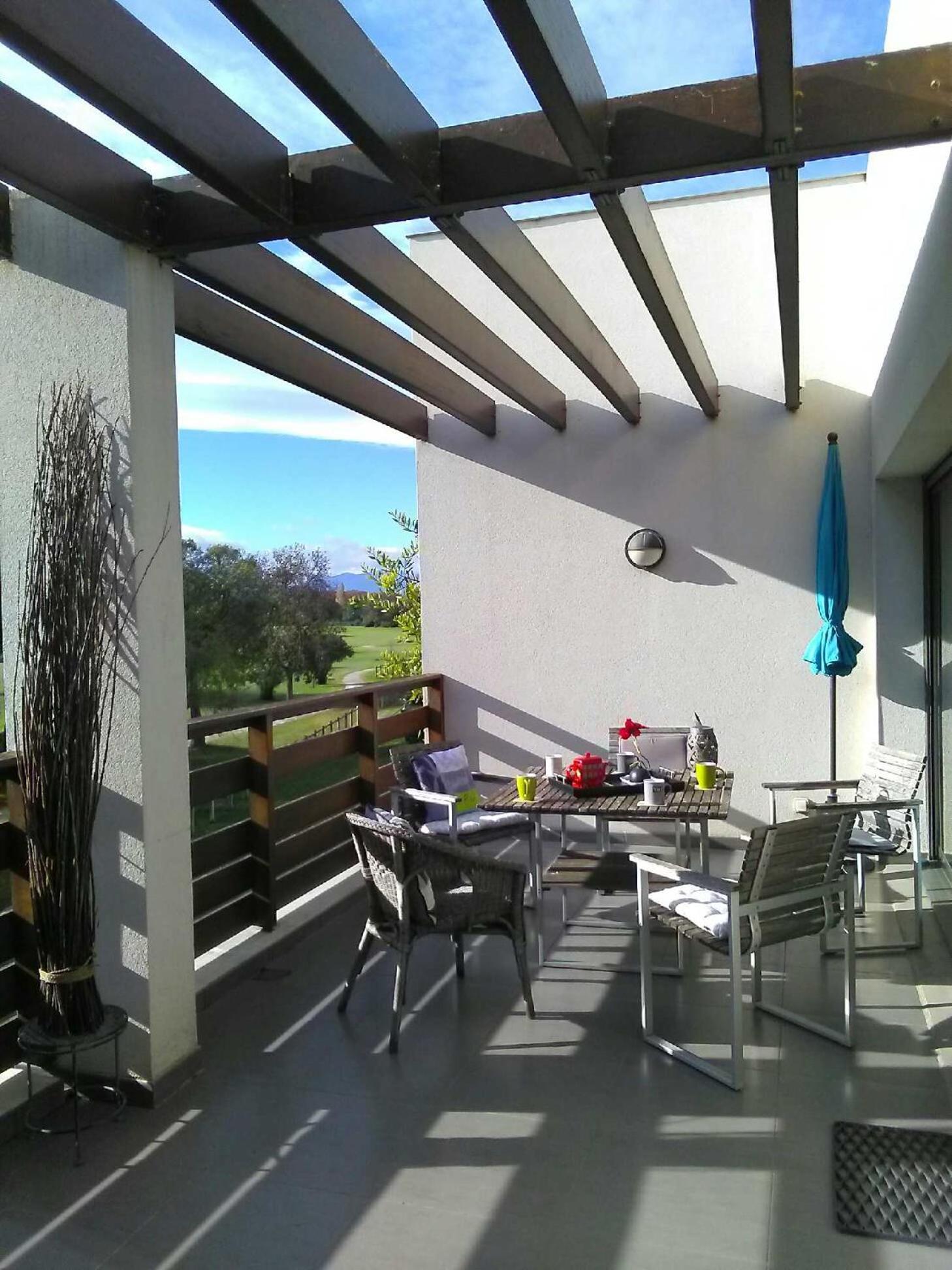 Vert Paradis - Vue Apaisante Sur Golf, Pins Parasols, 2E Etage - 80 M2 Dont Terrasse Avec Pergola, 2 Chambres, 3Et Iles, 3 Clim, Wifi - Piscine, Parking Et Park A Velos, Ascenseur - En Option Linge, Menage - Pistes Cyclables, Mer A Proximite サン・シプリアン エクステリア 写真